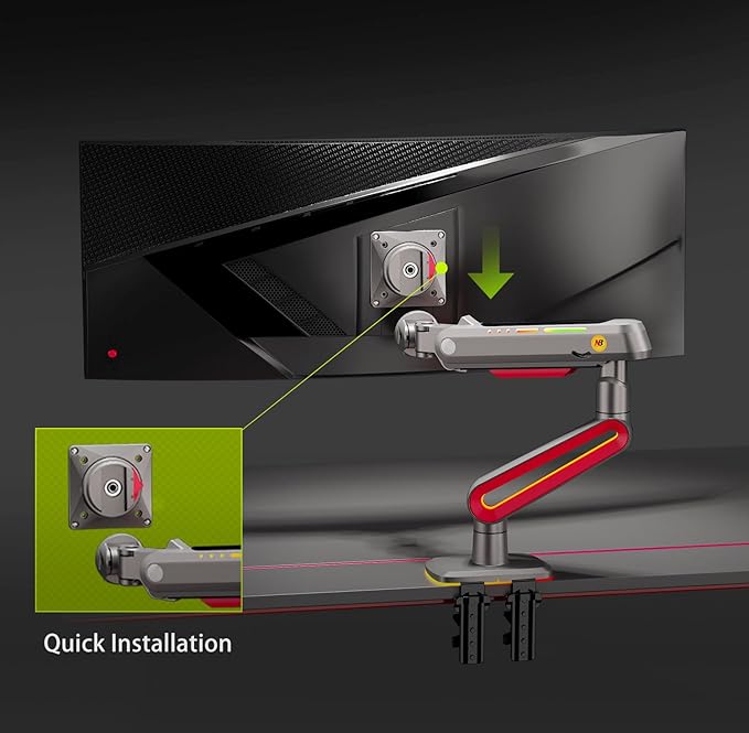 NB Designer Gaming Monitor Arm for 32 to 60 Inches Screen, Load up to 20 kg