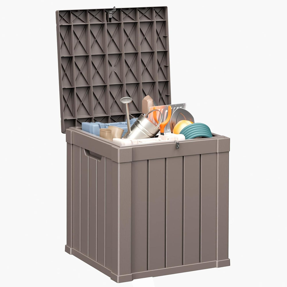Deck Box Large Outdoor Storage for Patio Furniture, Outdoor Cushions, Garden ...