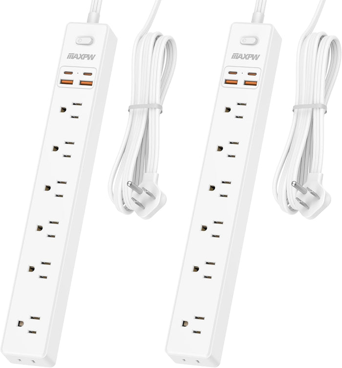 2 Pack Power Strip Surge Protector
