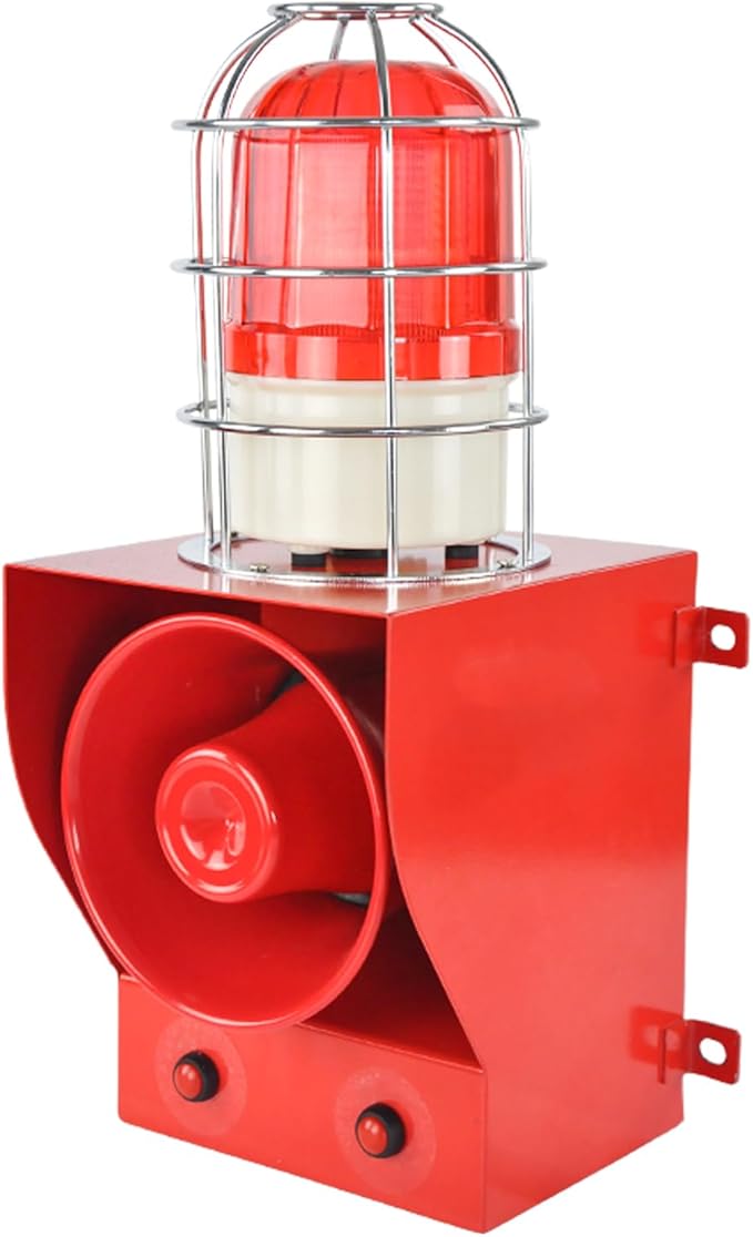 EOKHEOY Alarm Siren Waterproof Indoor/Outdoor Security Emergency Adjustable