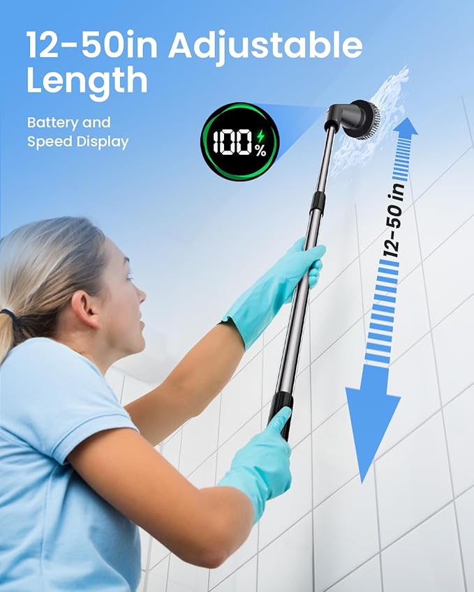 Leebein Electric Spin Scrubber, 2025 New Cordless Cleaning Brush Bathroom