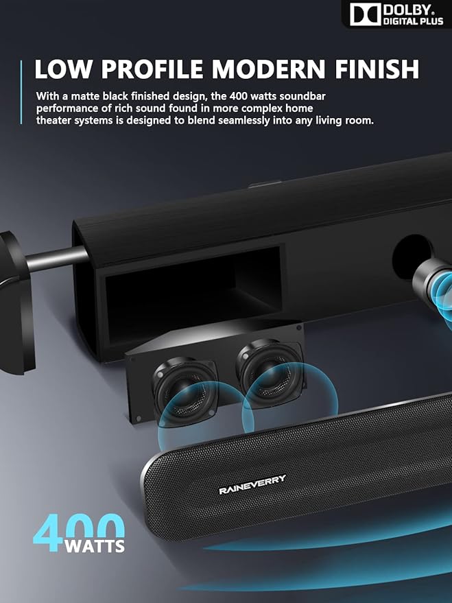 5.1 CH Surround Sound Bar with Dolby Audio, Sound Bars