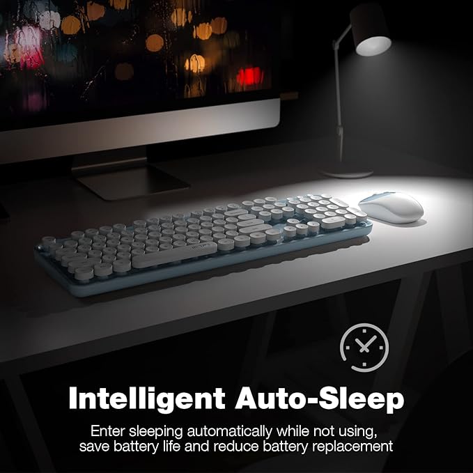 MOFII Wireless Keyboard and Mouse Combo, Computer Full Size 2.4G Plug and Play