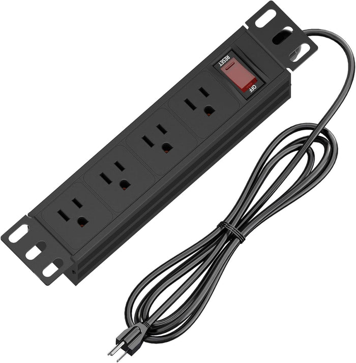 10" Rack PDU- 1U 10-inch Mini Rack Power Distribution Unit