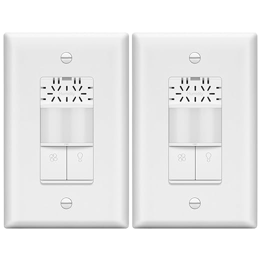 LIDER Humidity Sensor Switch and Motion Sensor Light Switch, PIR Sensor