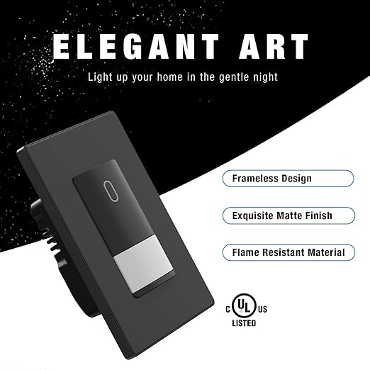 ELEGRP Occupancy Motion Sensor Light Switch, PIR Infrared Motion Activated Wa...