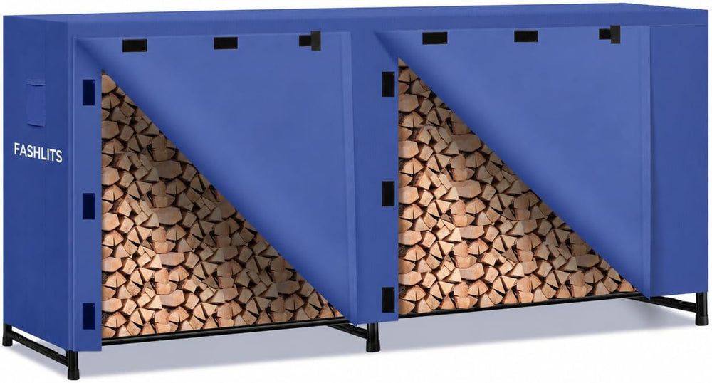 8ft Firewood Rack Cover, Waterproof Heavy Duty 600D Oxford