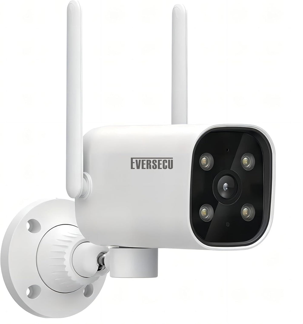 EVERSECU 2K WiFi PTZ Bullet Camera, Outdoor/Indoor, Pan/tilt, 2-Way Audio, Ni...