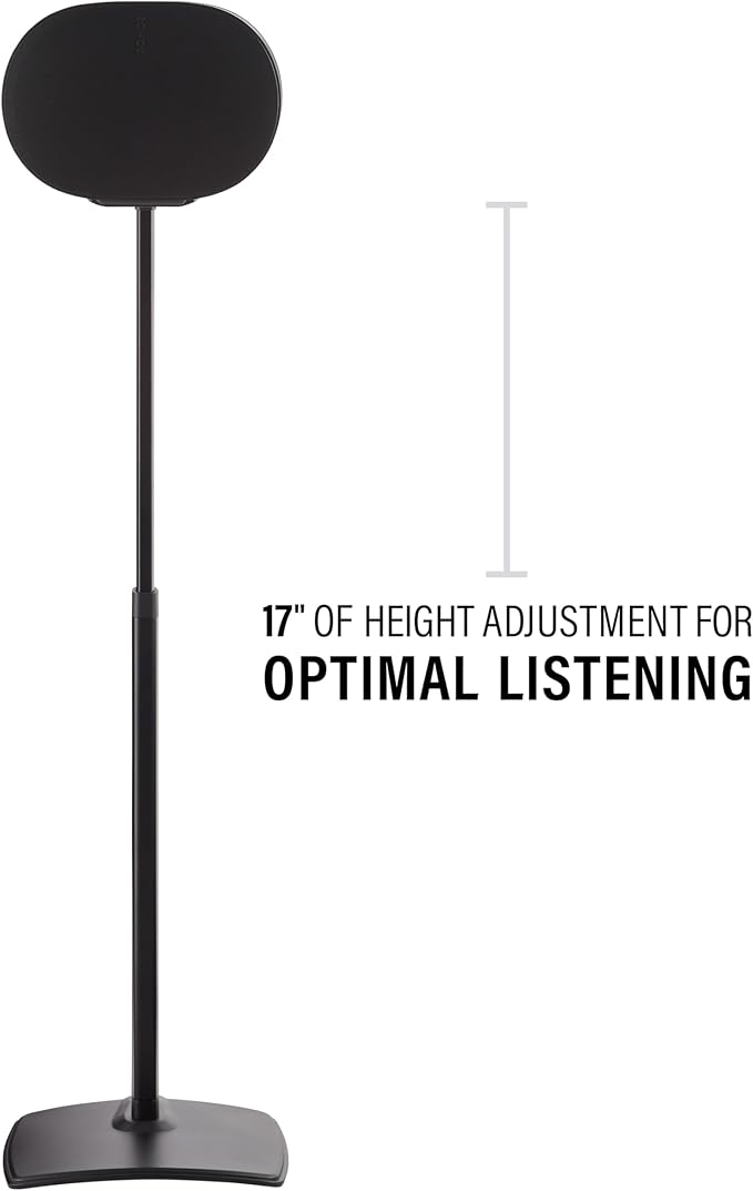Sanus Height Adjustable Speaker Stand