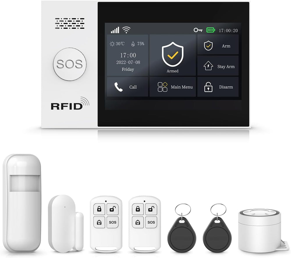 PGST Wireless Door Alarm Systems, DIY Motion Detector, Door Sensors, 4G