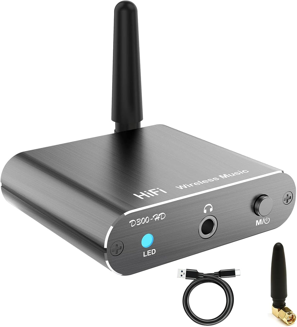 Bluetooth Receiver for Home Stereo, DAC Bluetooth 5.3 Adapter