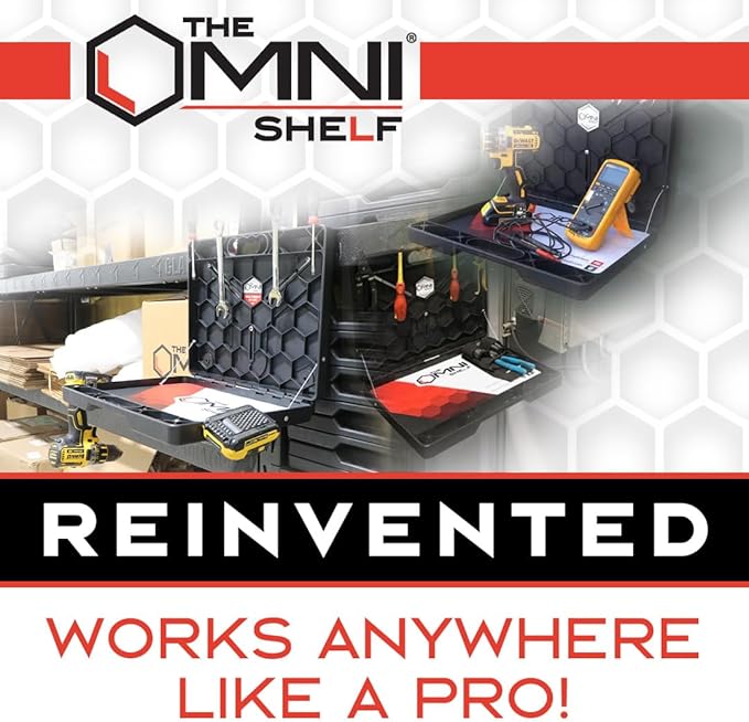 The OmniShelf Magnetic Portable Workstation + Toolbox, Computer & Laptop ...