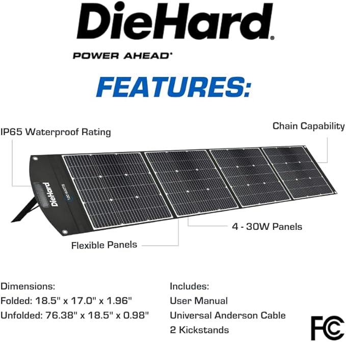 DieHard Solar Panel, Lightweight, Portable
