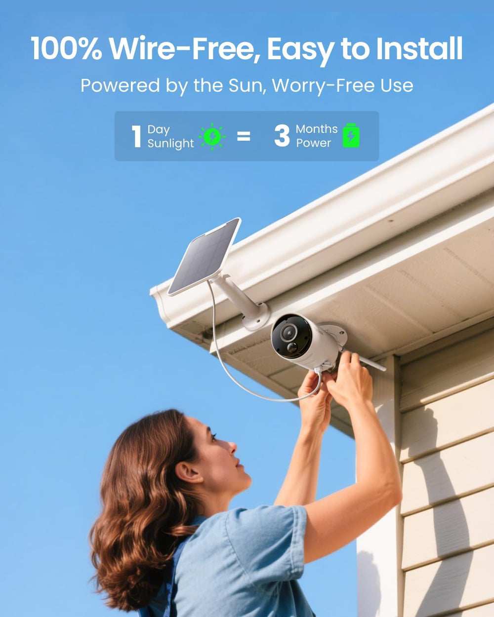 REOLINK Solar Camera Outdoor Wireless 2K 5MP Smart AI Detction Argus Eco