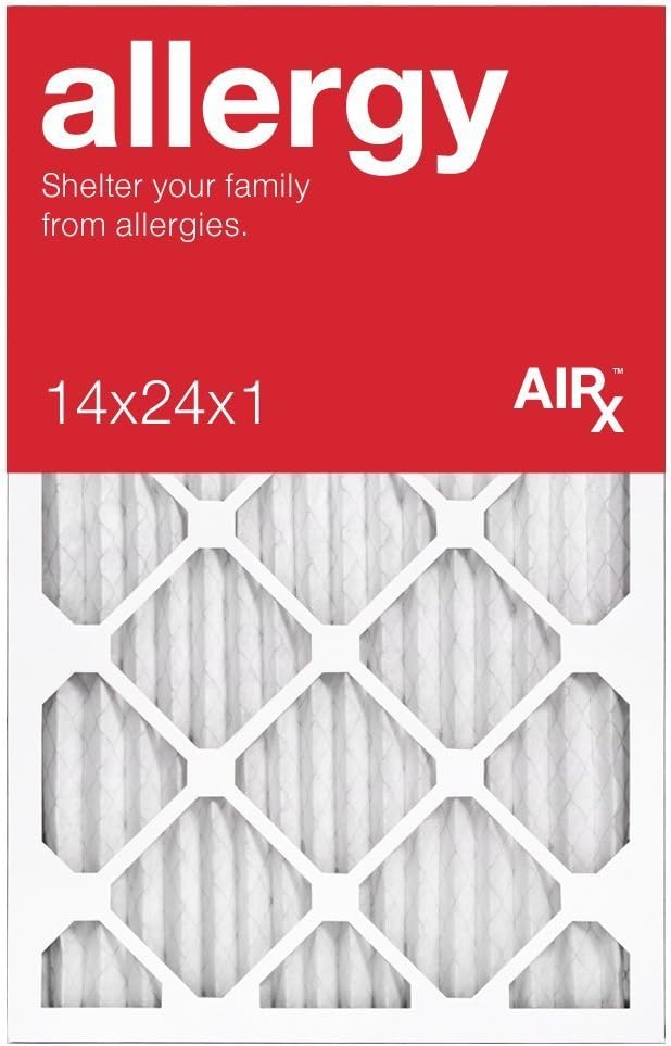 14x24x1 Furnace Filter MERV 11 PREMIUM ALLERGY Pleated Furnace Air Filter (6-Pack)