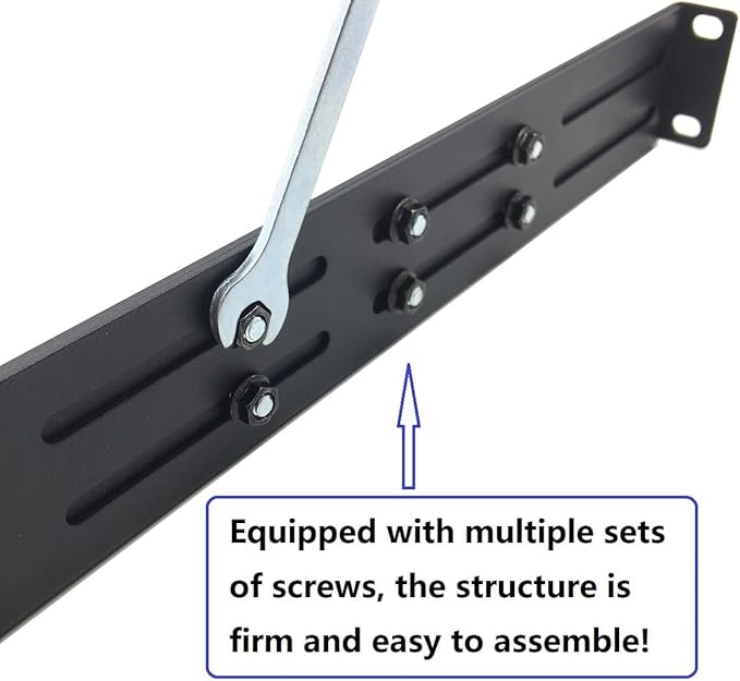 QiaoYoubang 1U Universal Rack Mount Rails- 4-Post Server Rack Shelf Rail 16-29