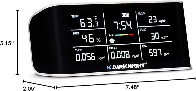 AirKnight Premium Indoor Air Quality Monitor Indoor & Air Quality Sensor....