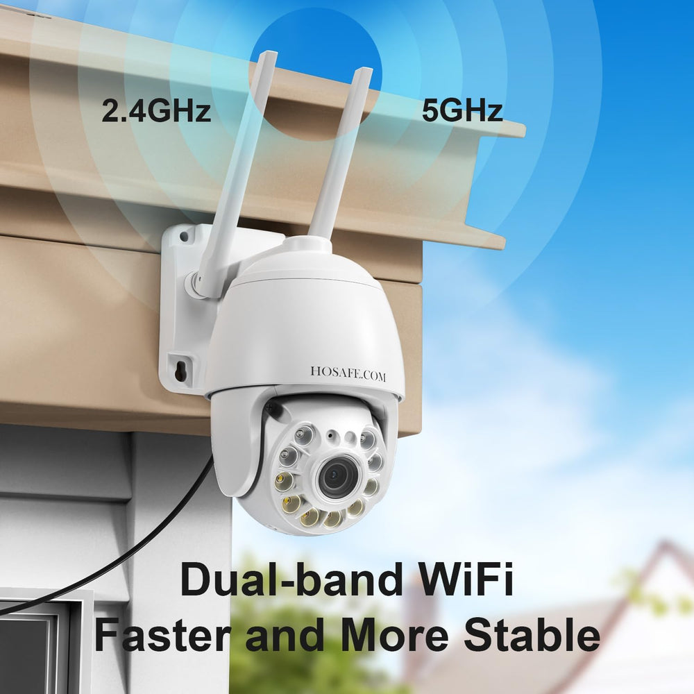 Plug-in WiFi Cameras for Home Security 4MP HD, Color Night Vision
