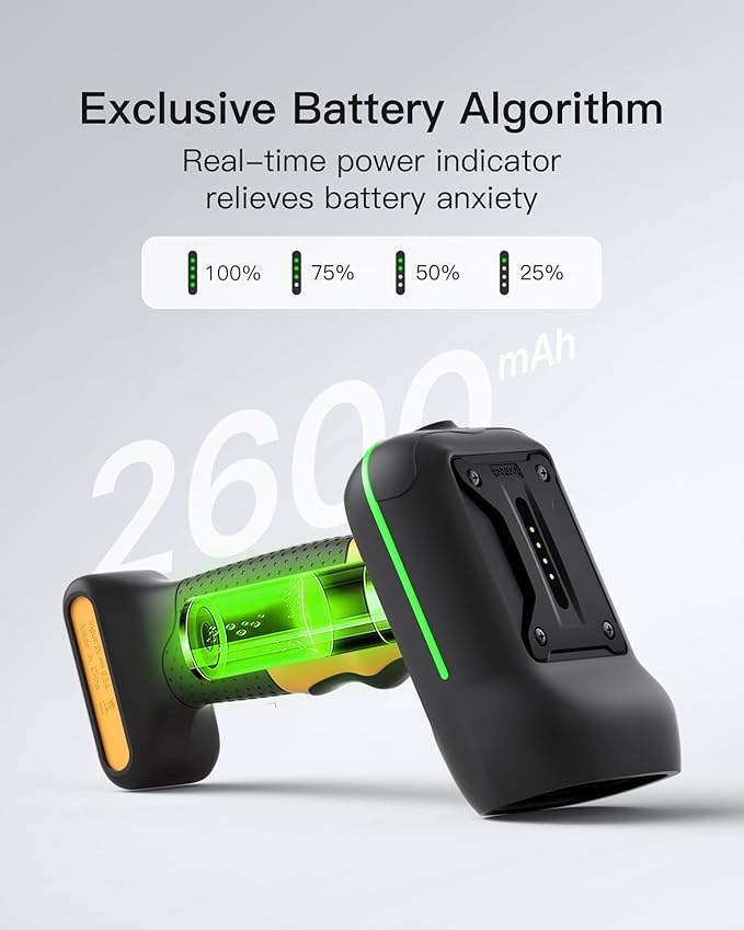 Inateck Industrial Barcode Scanner Bluetooth, 1D Scanner Wireless