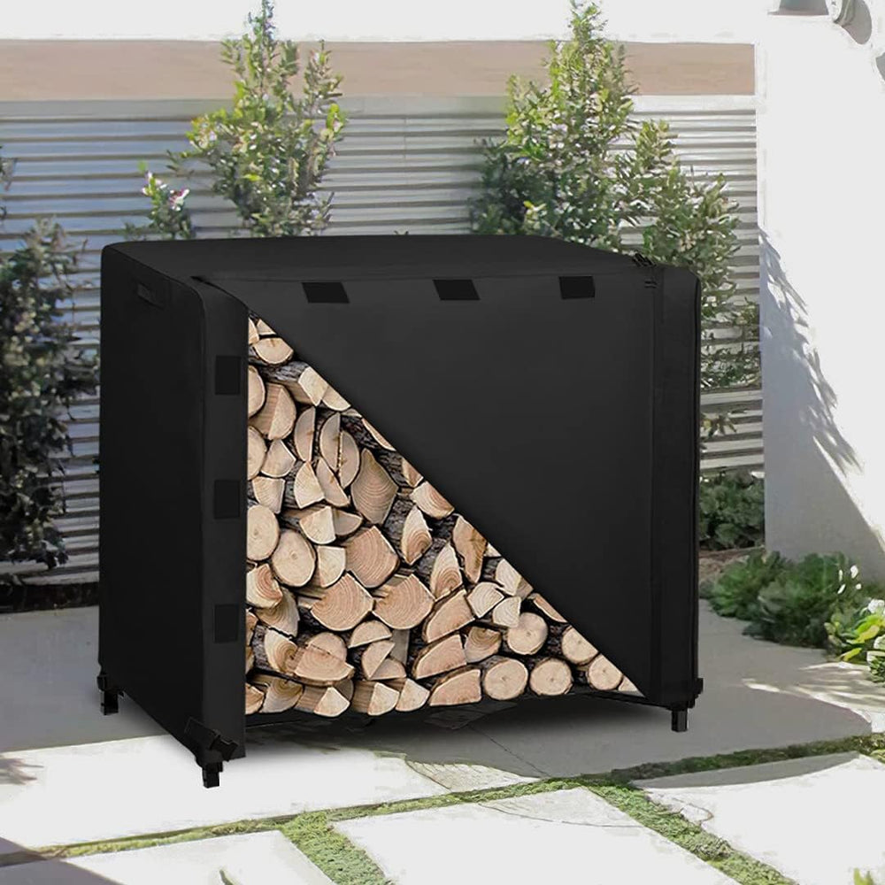 Easy-Going 4 Feet Outdoor Log Rack Cover Waterproof Weatherproof Firewood Cov...