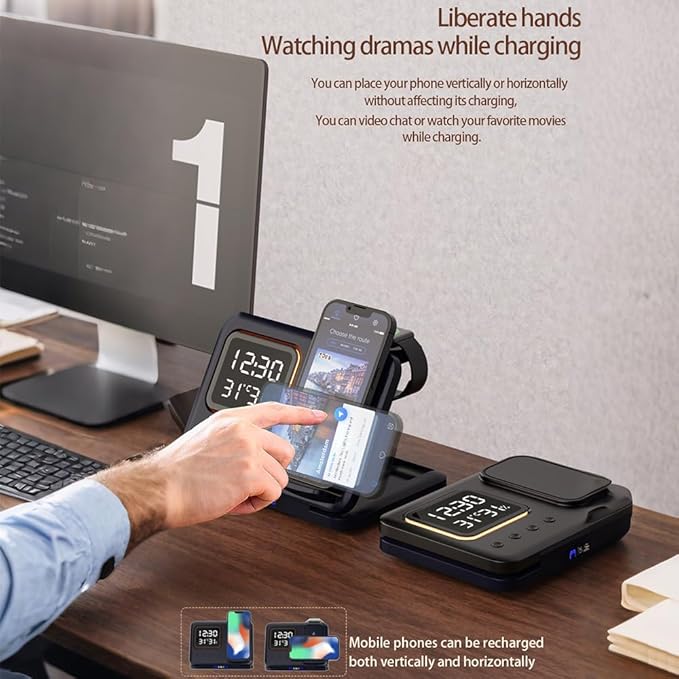 AYI 5in1 Multi Functional Wireless Charging Station