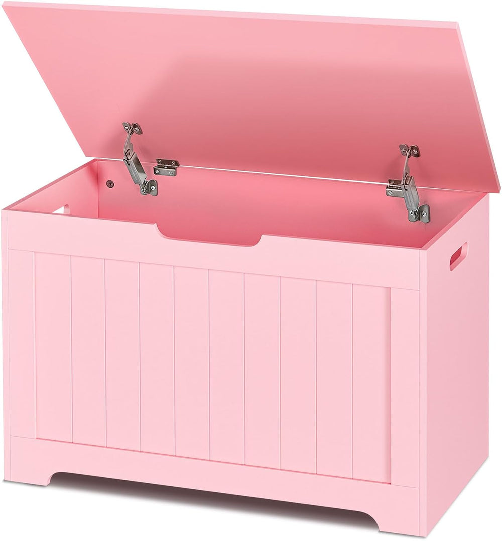 SUPER DEAL Storage Chest, 30 inches Chest Box Organizer with 2 Safety Hinges,...