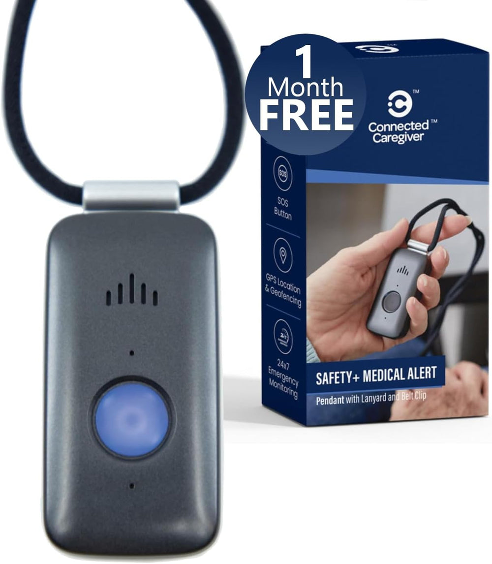 Safety+ 4G Medical Alert System: Fall Detection, GPS Location, 24/7 Monitoring