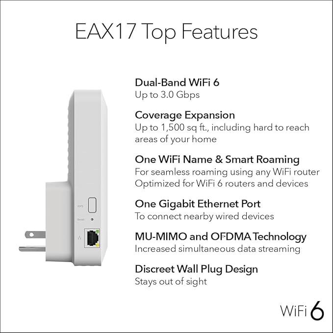 NETGEAR WiFi 6 Range Extender