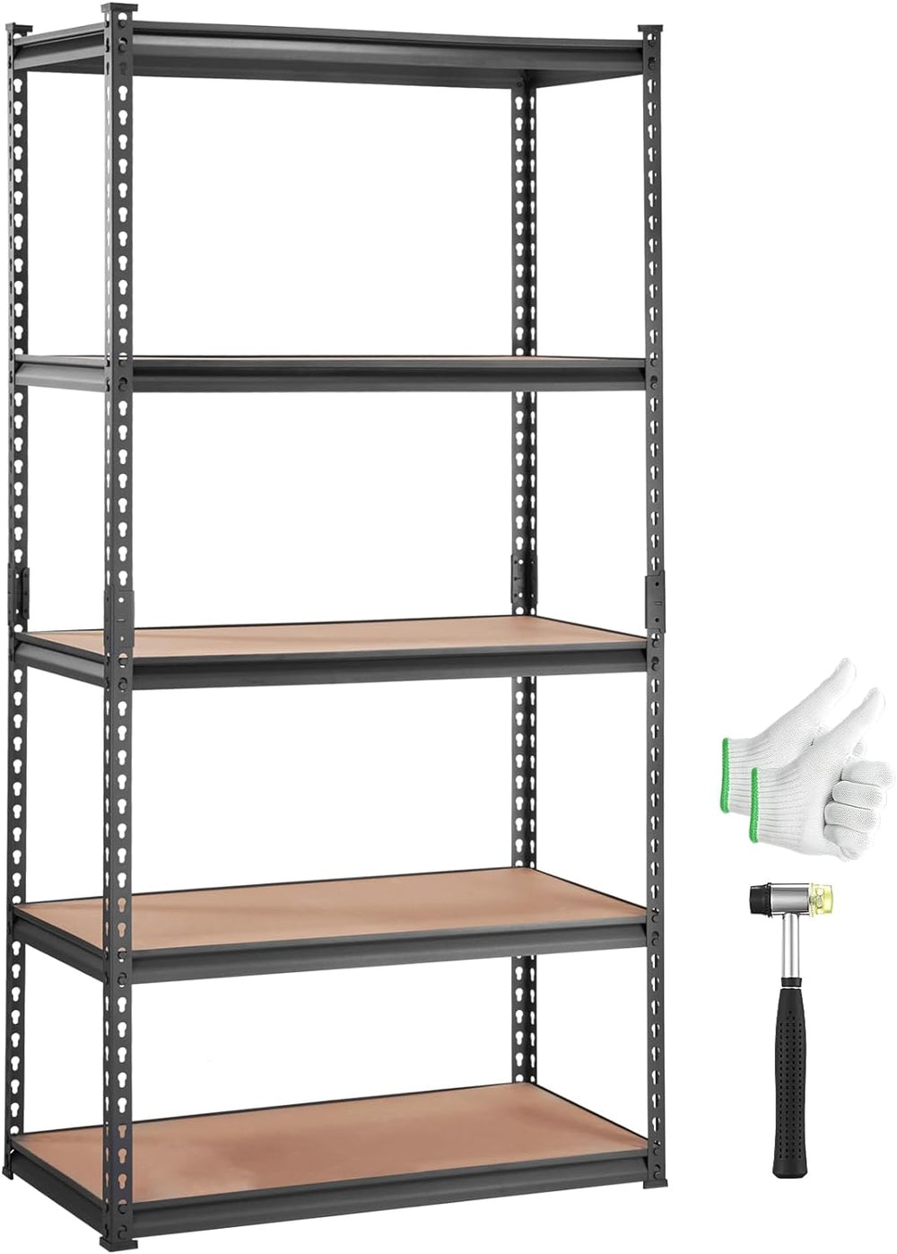 VEVOR Storage Shelves 5-Tier Adjustable 2000 lbs Shelving Unit 36"x18&qu...