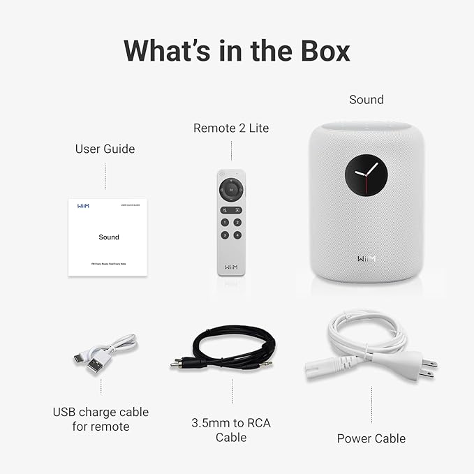 WiiM Sound Smart Speaker with 1.8″ Touch Display, Hi‑Res 24‑bit/192 kHz