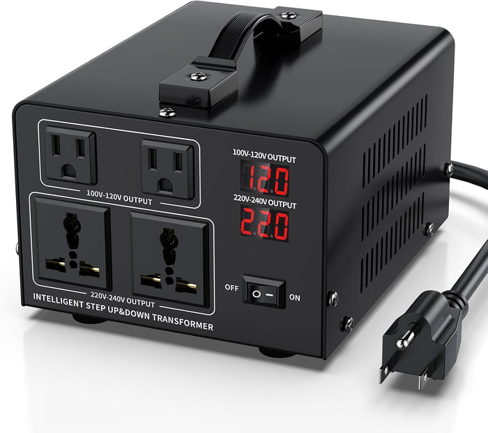 1000W Voltage Converter Transformer Step Up 110V/120V to220V/240V or Step Down