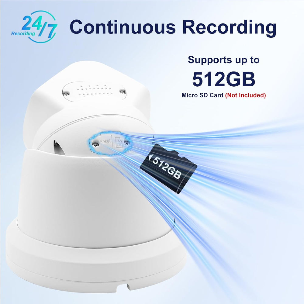 Anpviz 4K 8MP Dual Lens PoE IP Security Camera with 180° Panoramic Angle