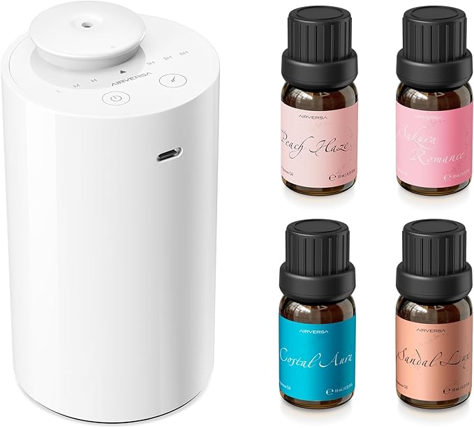 Airversa Waterless Essential Oil Diffuser Starter Kit