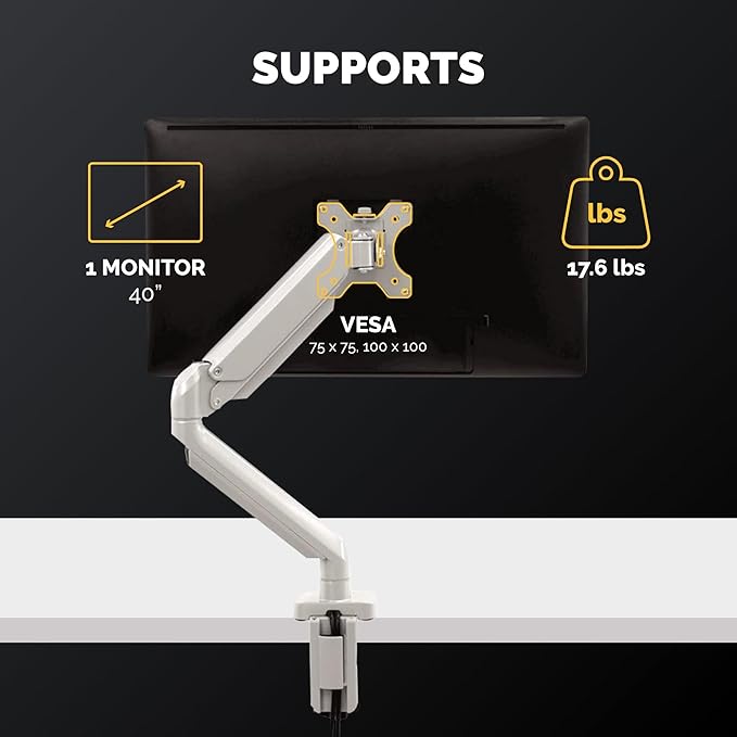 Fellowes Platinum Series Single Monitor Arm