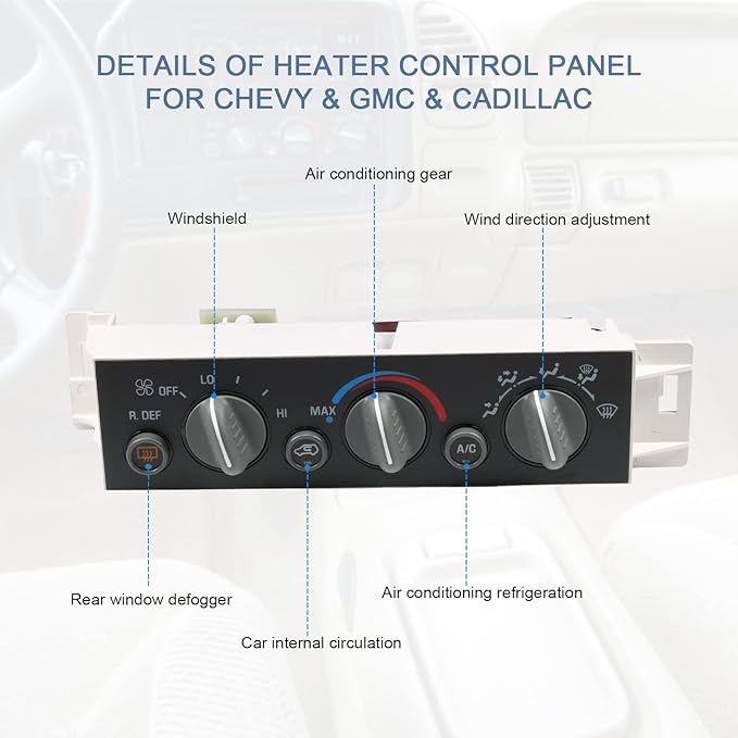 DICMIC A/C Heater Control Panel Climate Control Module