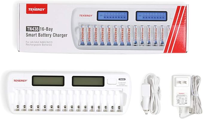 Tenergy TN438 16 Bay Battery Charger