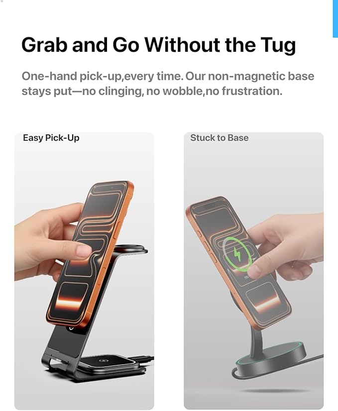 Intoval Aluminum 3 in 1 Wireless Charging Station