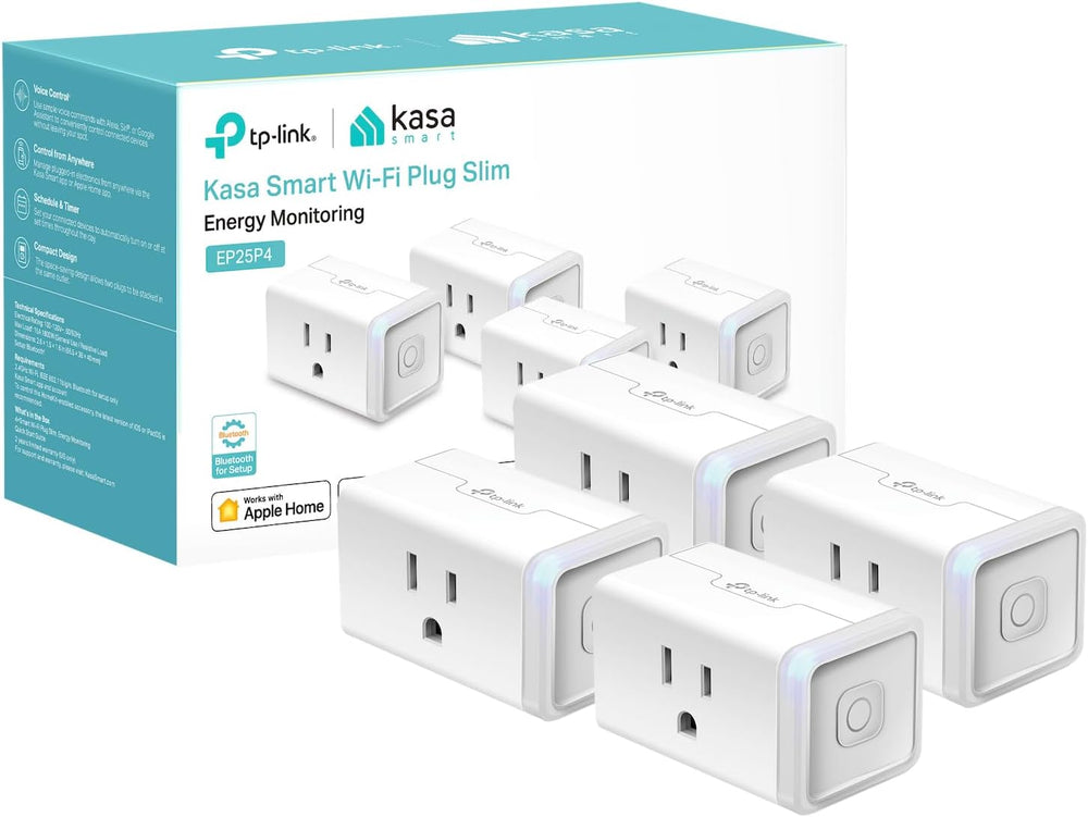 Kasa Smart Plug Mini 15A, Apple HomeKit Supported, Smart Outlet Works