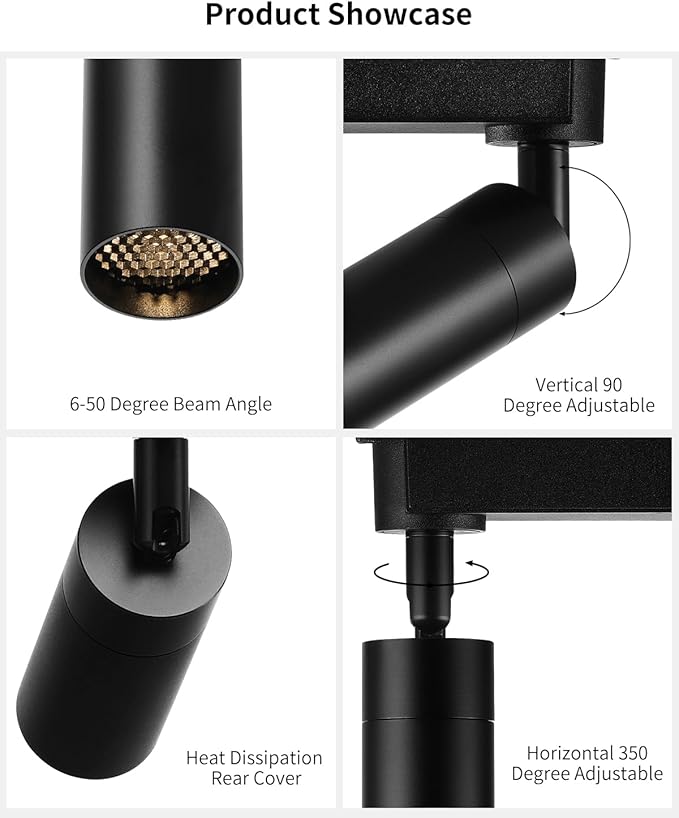Gpaillumic LED Track Lighting Heads Compatible