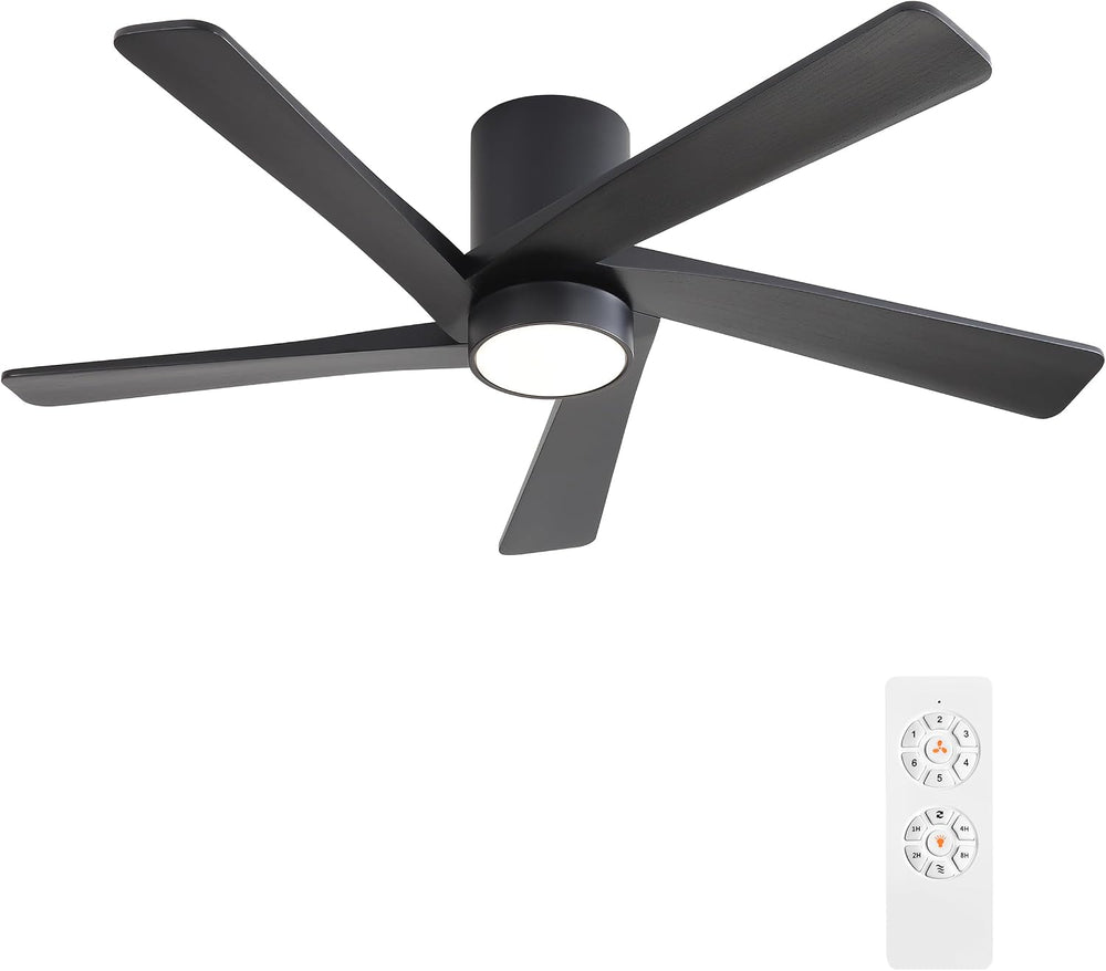 WINGBO 54 Inch Flush Mount DC Ceiling Fan