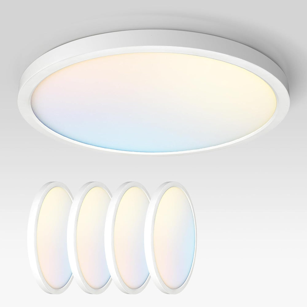ASD LED 24" Round Flush Mount Ceiling Light Fixture, Low Profile Surface...