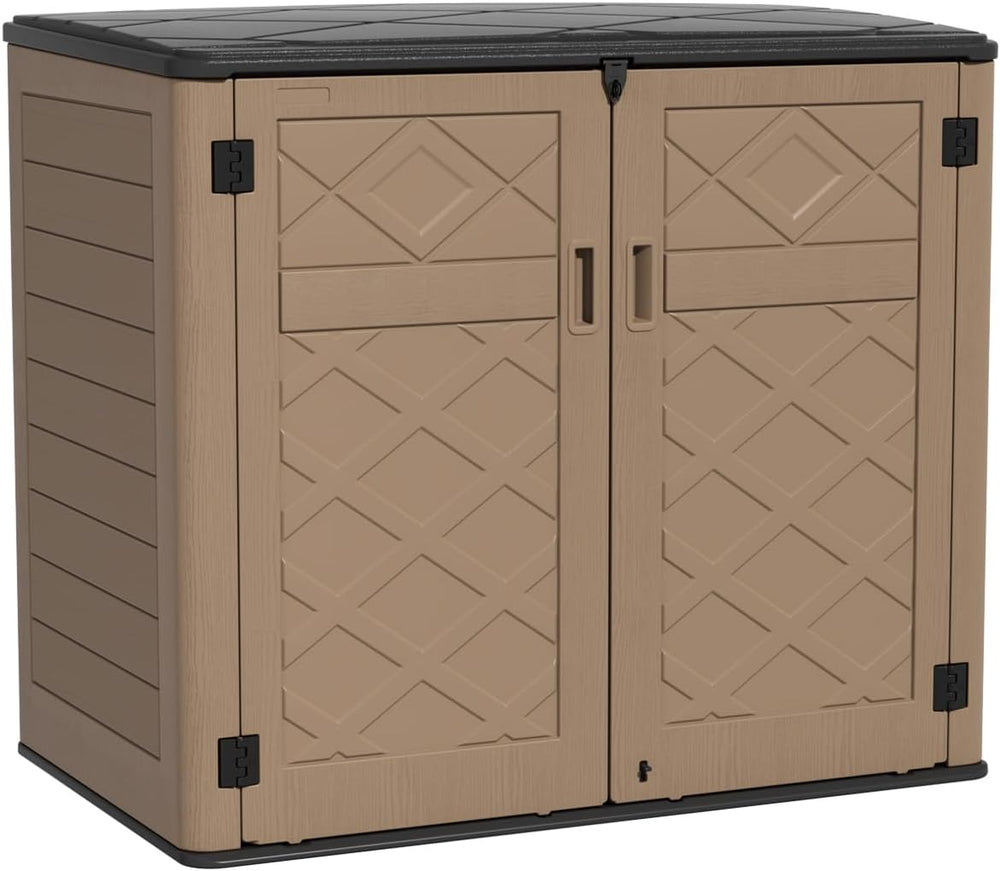 KINYING Larger Outdoor Storage Shed Weather Resistance, Resin Sheds & Out...