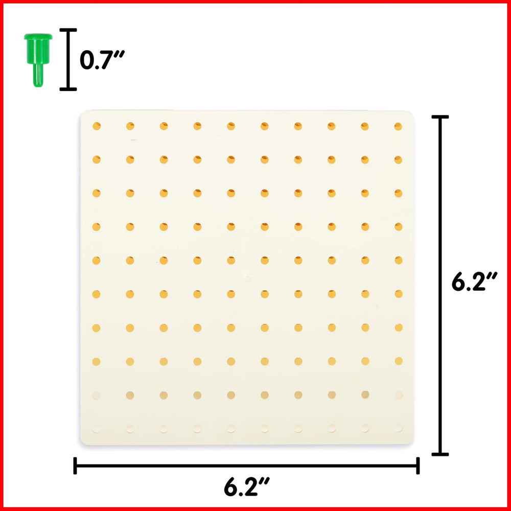 edxeducation Pegs and Peg Board Set, 1,000 Pegs and 5 Boards