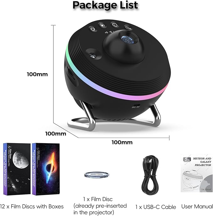 Galaxy Projector for Bedroom, 13 in 1 Home Planetarium Star Constellation