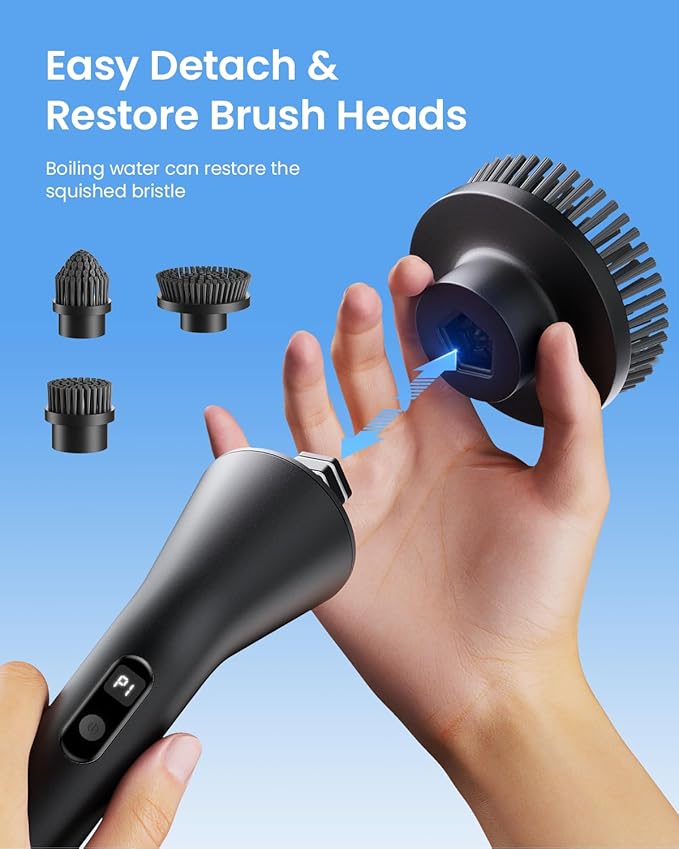 Leebein Electric Spin Scrubber, 2025 New Cordless Cleaning Brush Bathroom