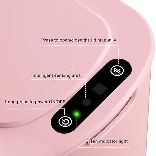 Cesun Motion Sensor Trash Can, 5 Gallon Automatic Bathroom Garbage Can