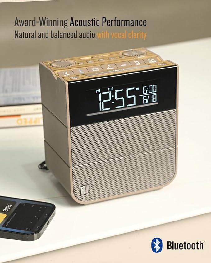 Soundfreaq Sound Rise II, SFQ-16: Bedside Alarm Clock Radio & Bluetooth S...