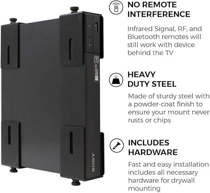 HumanCentric Adjustable Device Wall Mount, Cable Box and Modem Bracket