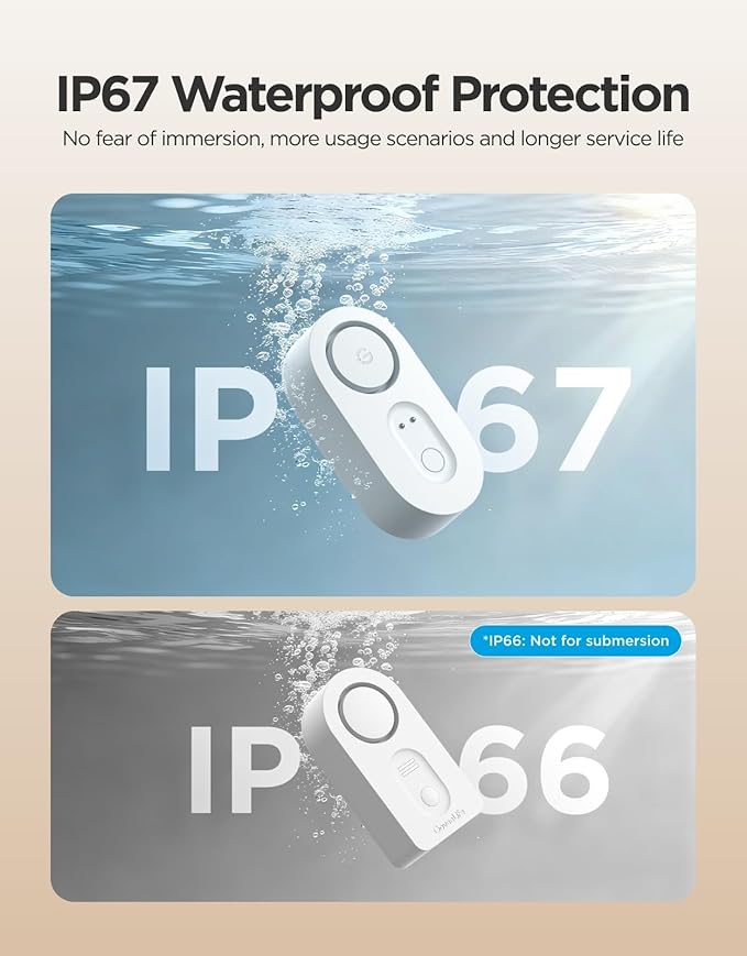 GoveeLife Upgraded Smart Water Leak Detector 1s (4 Pack)