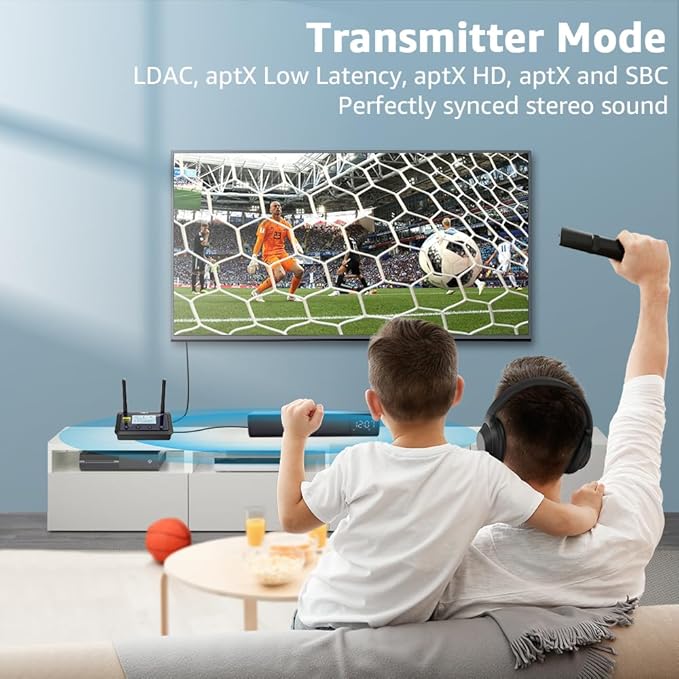 1Mii B03Pro+ Bluetooth 5.3 Transmitter Receiver Certified LDAC